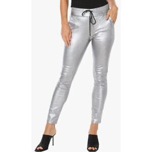 Juicy Couture Vintage Inspired High Waist Silver Relaxed Jogger